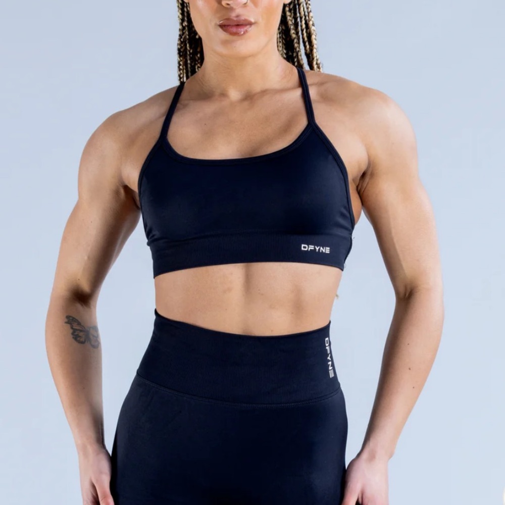 DFYNE Dynamic Backless Sports Bra, black, M, never worn
